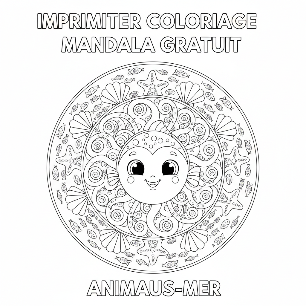 Coloriage imprimer coloriage mandala gratuit 4