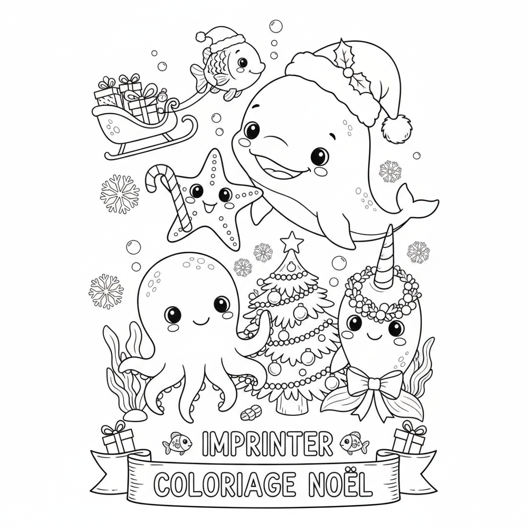 Coloriage imprimer coloriage noel 4