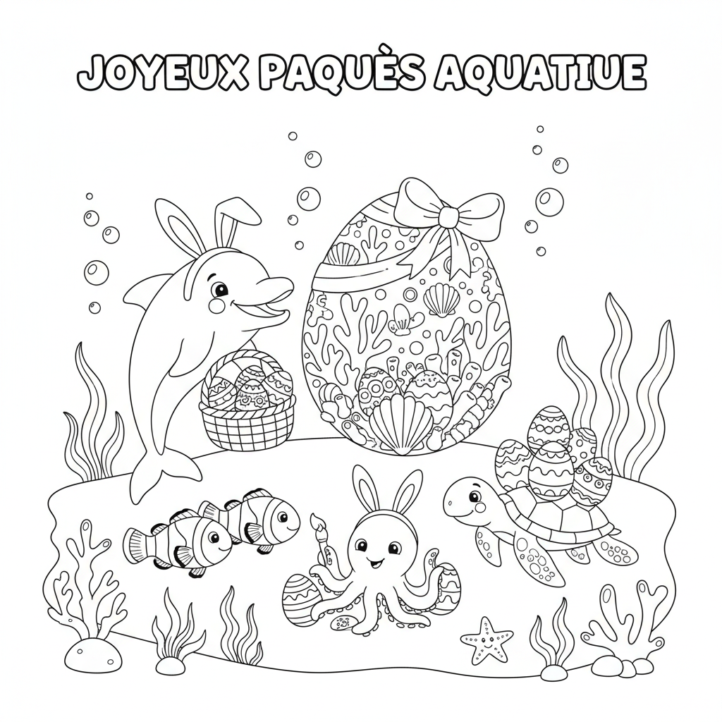 Coloriage imprimer coloriage paques 3