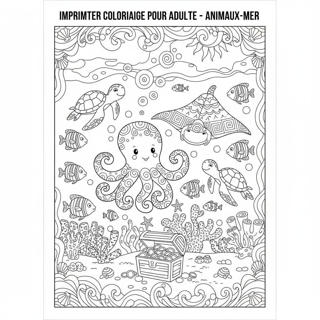 Coloriage imprimer coloriage pour adulte 3