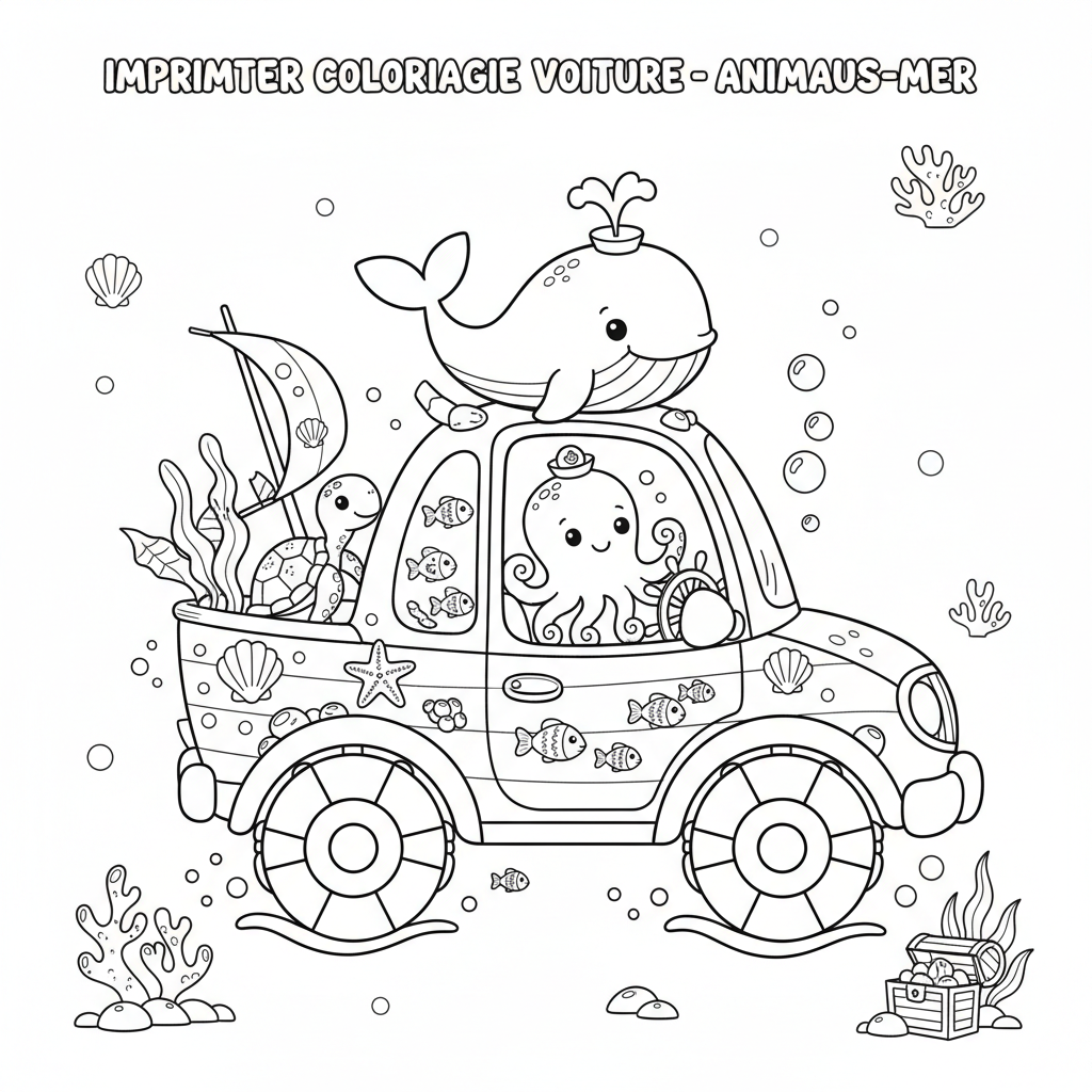 Coloriage imprimer coloriage voiture 2