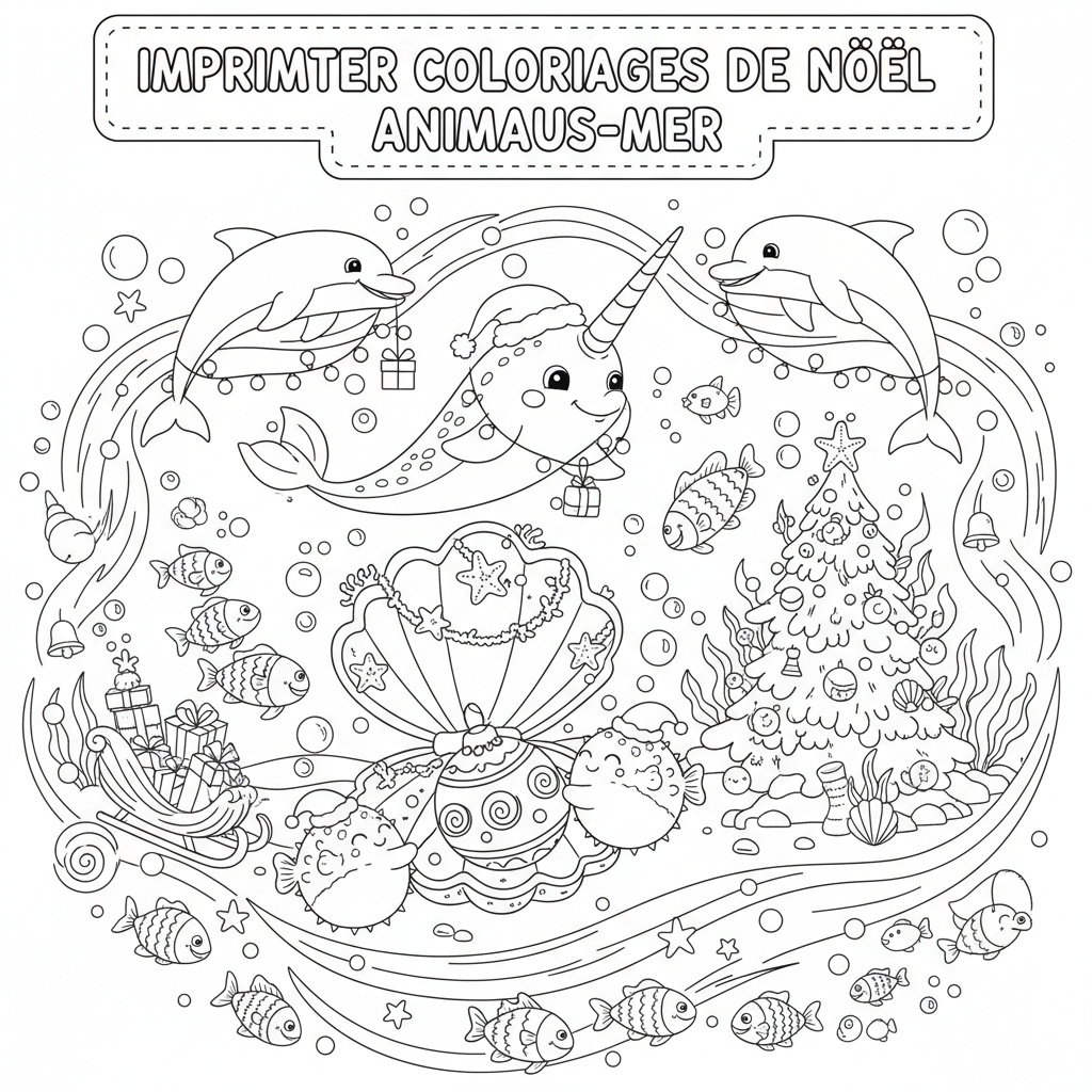 Coloriage imprimer coloriages de noel 5