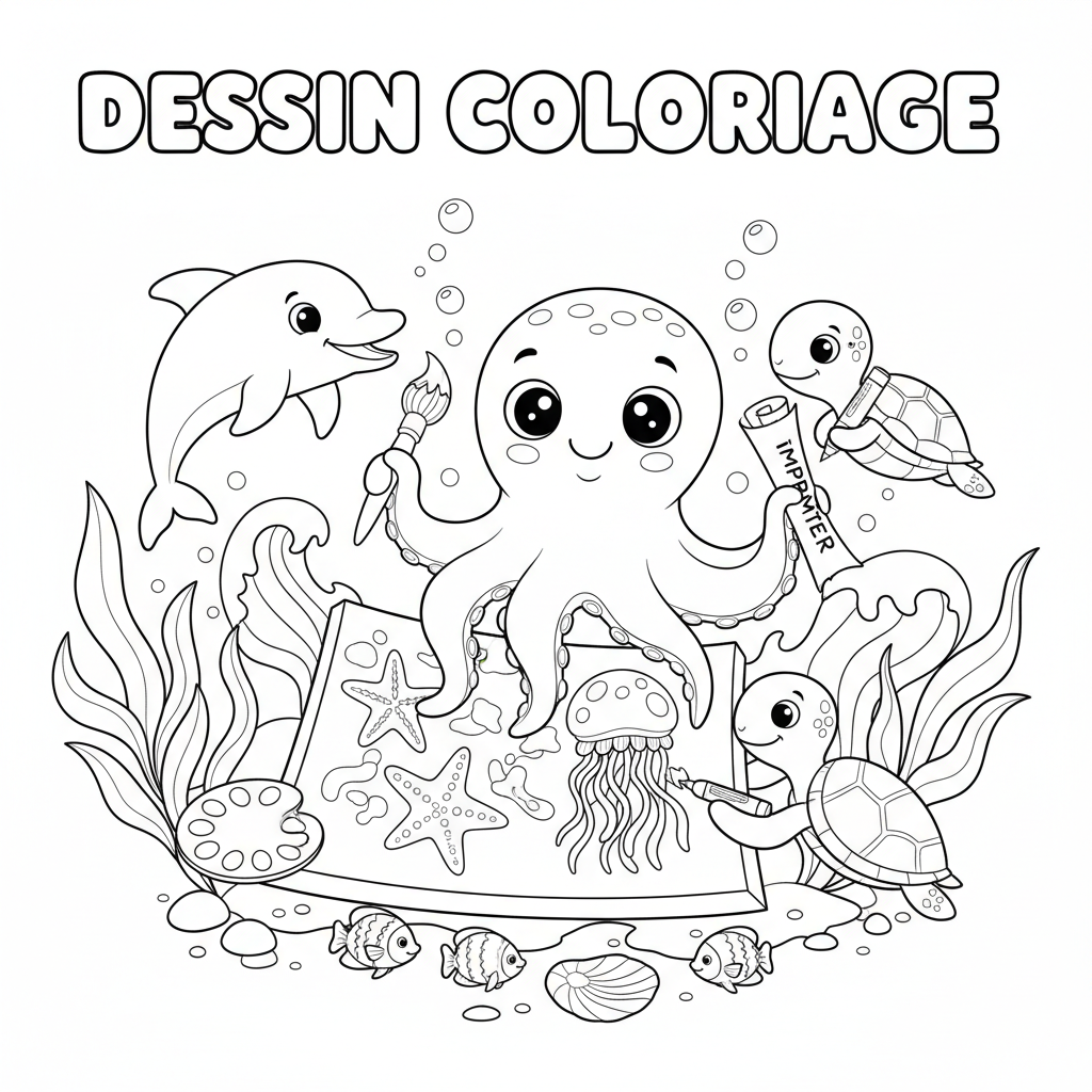 Coloriage imprimer dessin coloriage 5