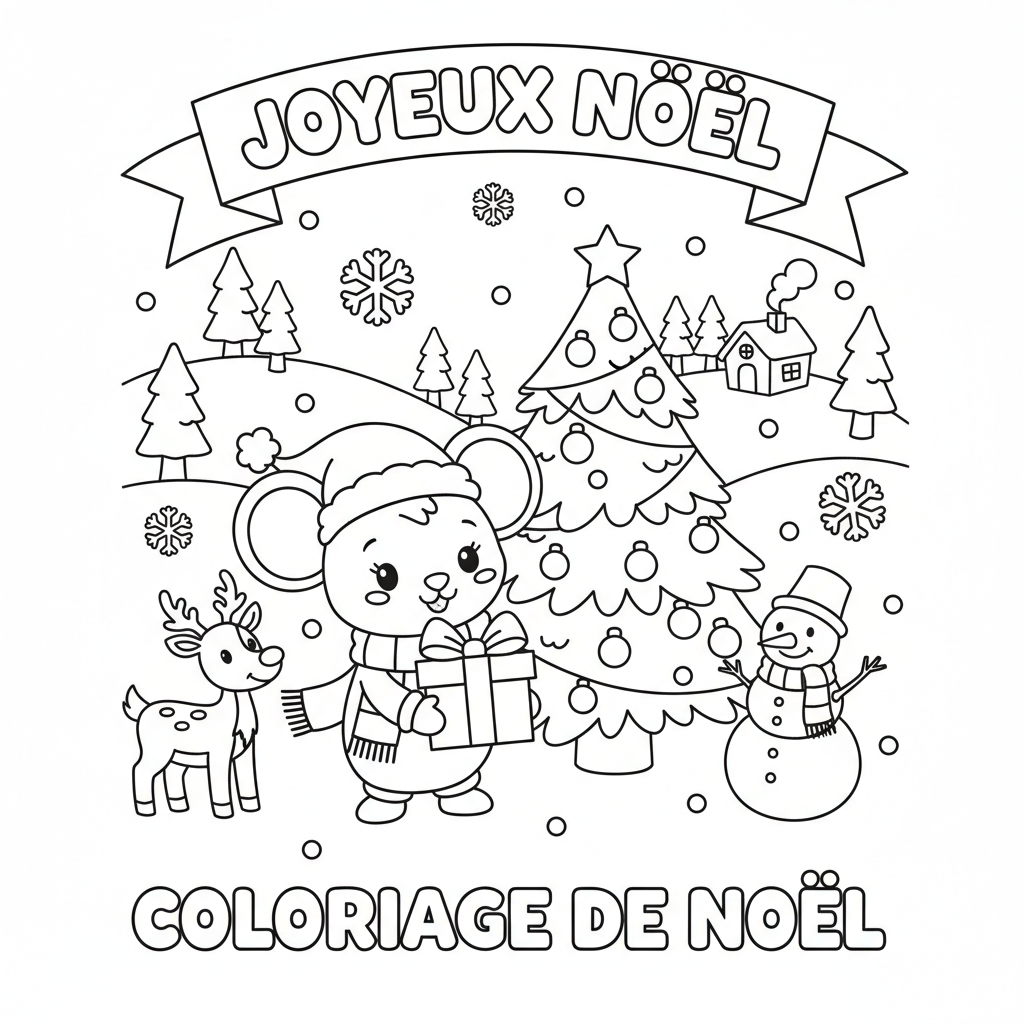 Coloriage imprimer disney coloriage de noel 3