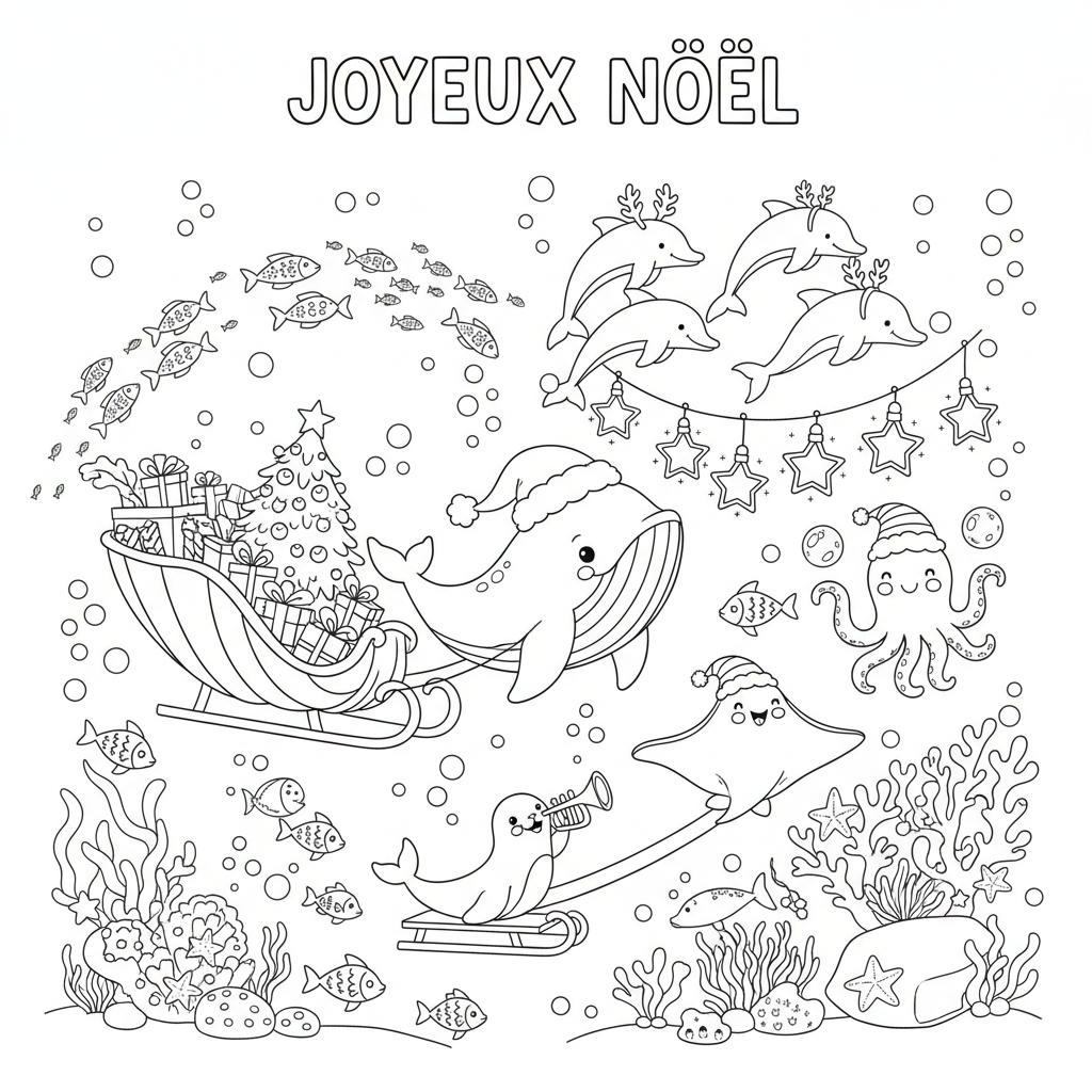 Coloriage imprimer un coloriage de noel 5
