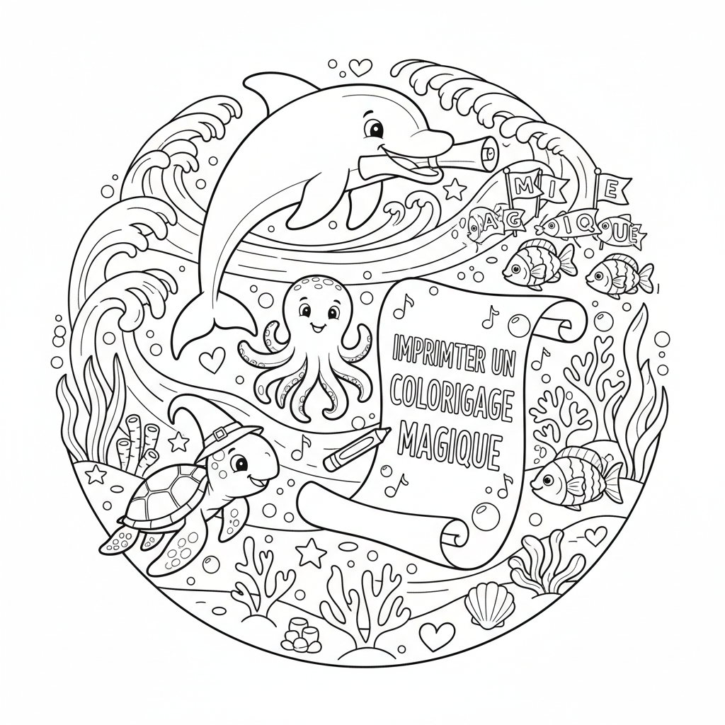 Coloriage imprimer un coloriage magique 5