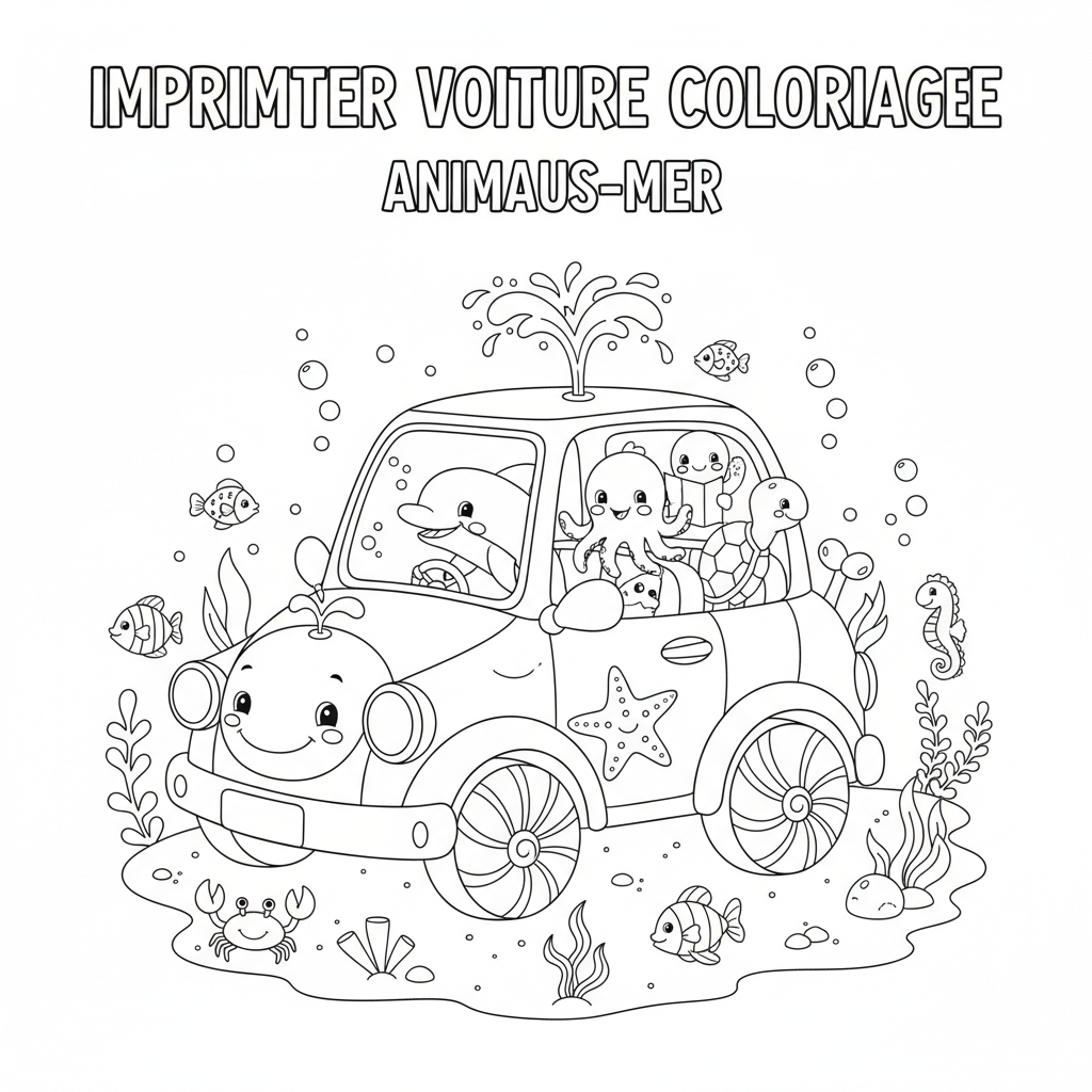Coloriage imprimer voiture coloriage 2