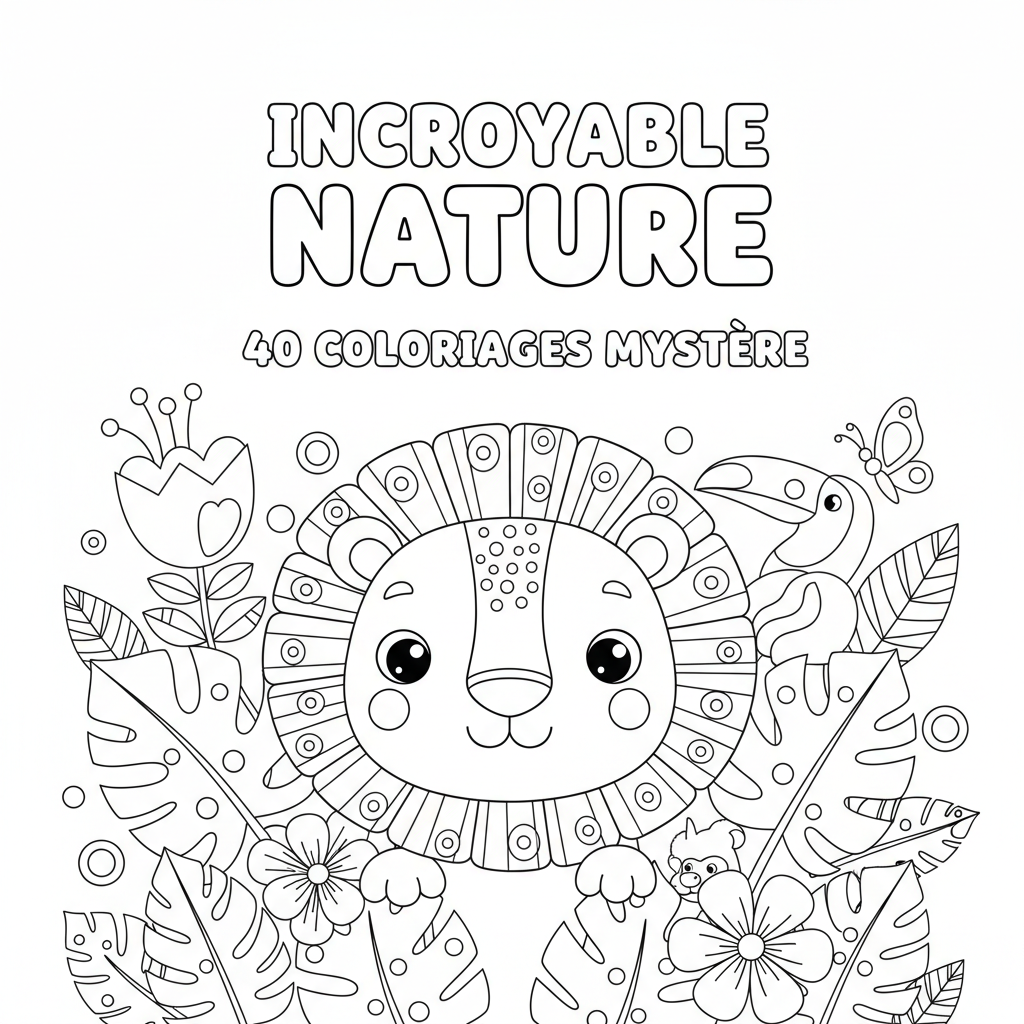 Coloriage Incroyable Nature 40 Coloriages Mystère à Imprimer