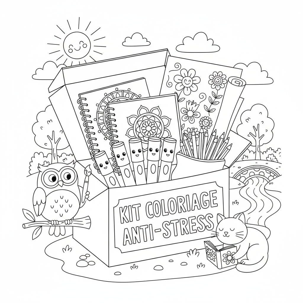 Coloriage kit coloriage adulte 3