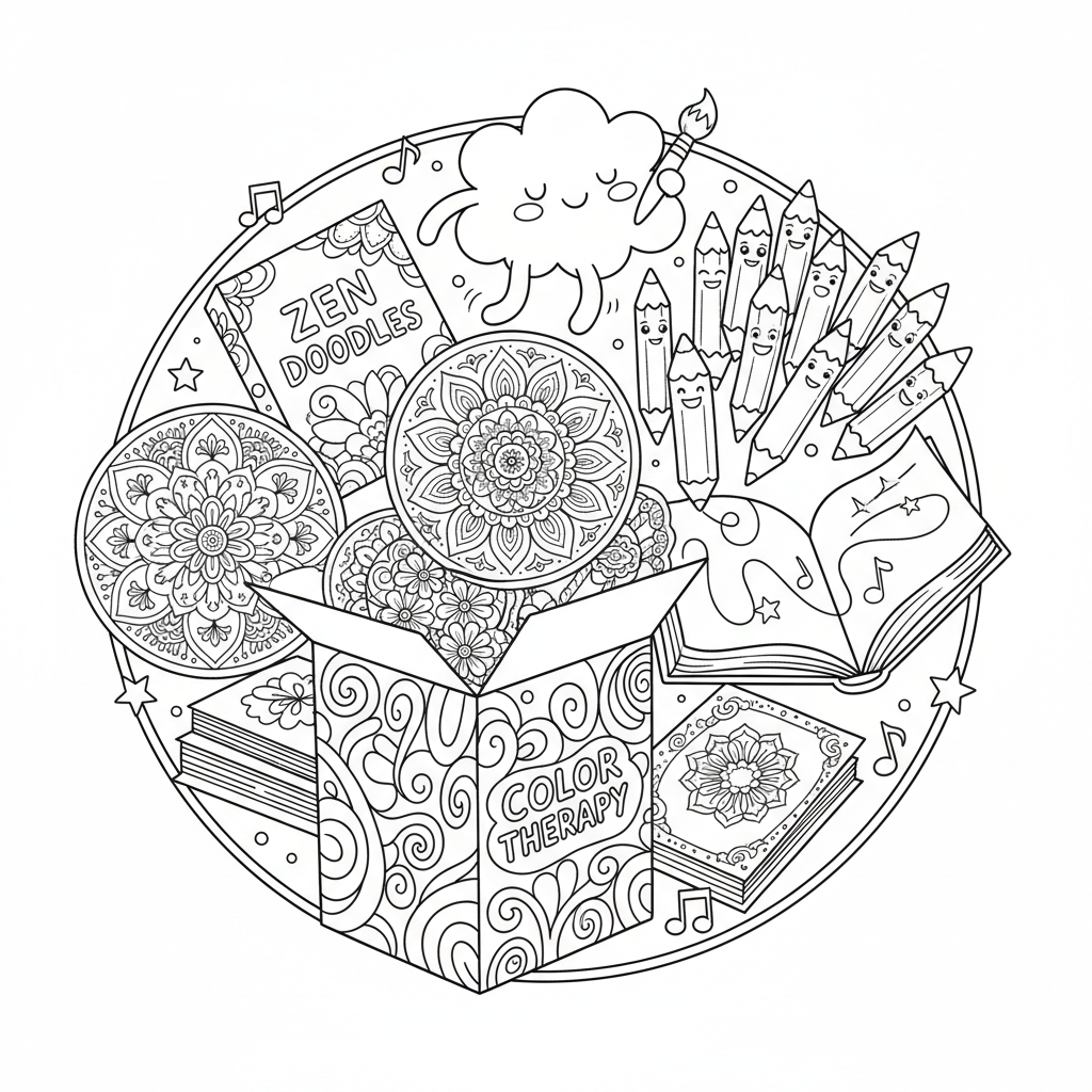 Coloriage kit coloriage adulte 5