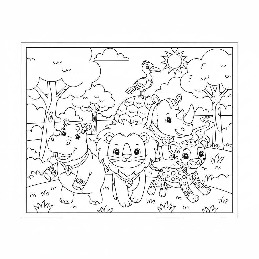 Coloriage La Garde Du Roi Lion Coloriage Gratuit à Imprimer
