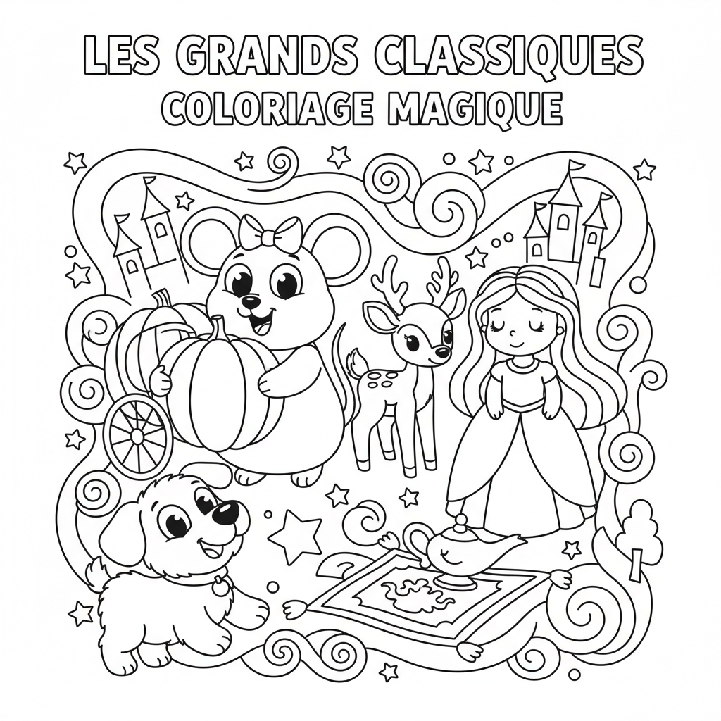 Coloriage les grands classiques disney coloriage 1