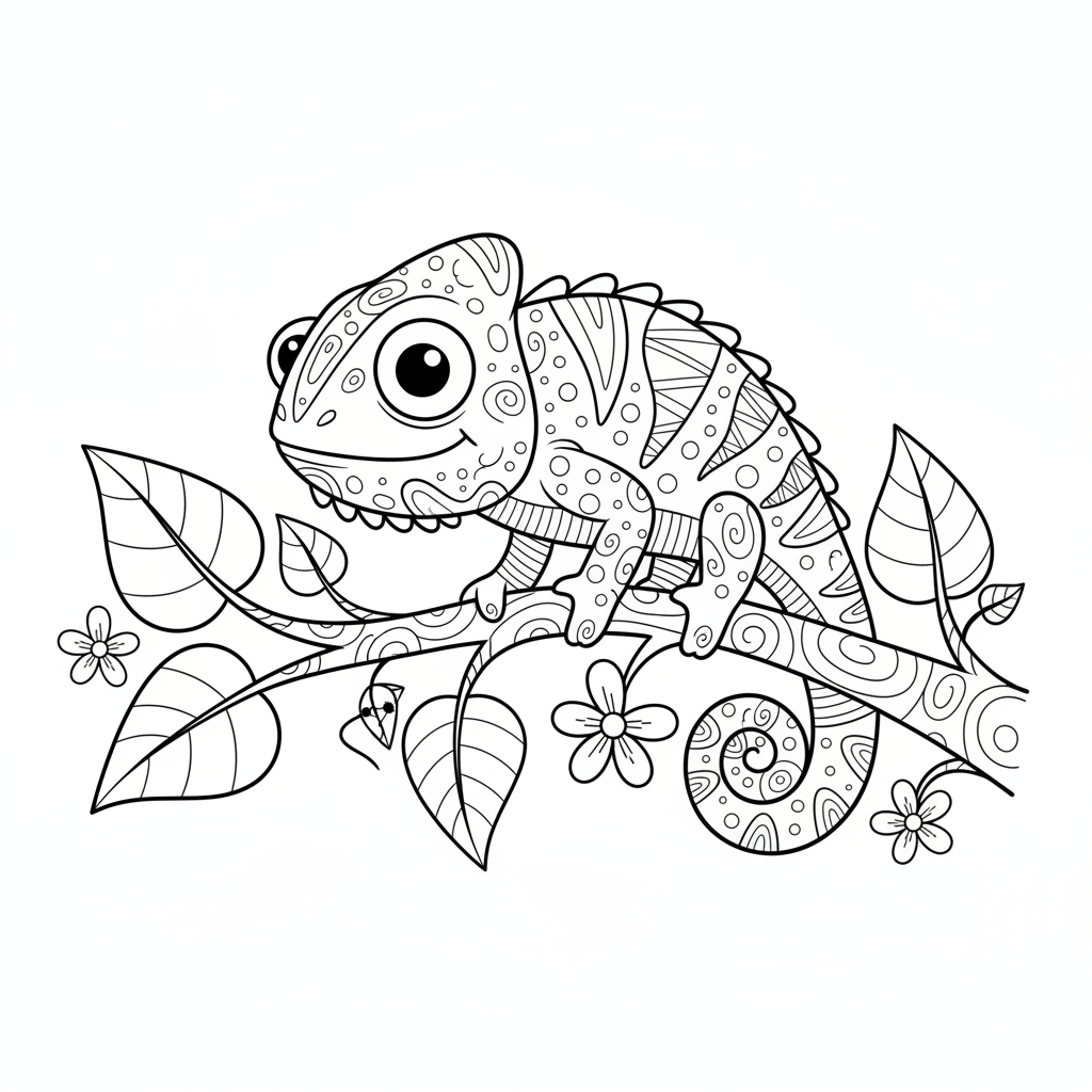 Coloriage lézard coloriage 2