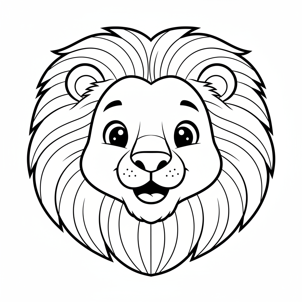 Coloriage lion coloriage 4