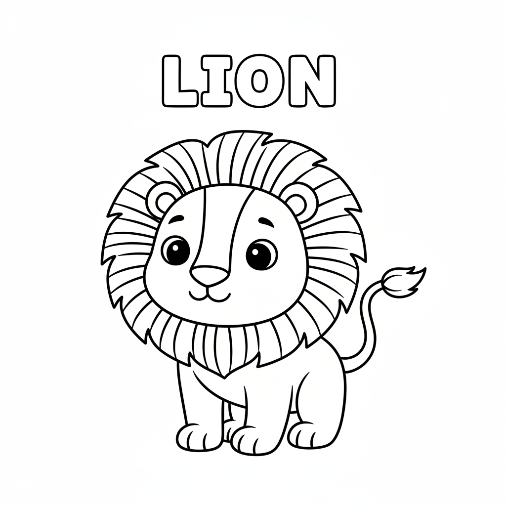 Coloriage lion coloriage à imprimer