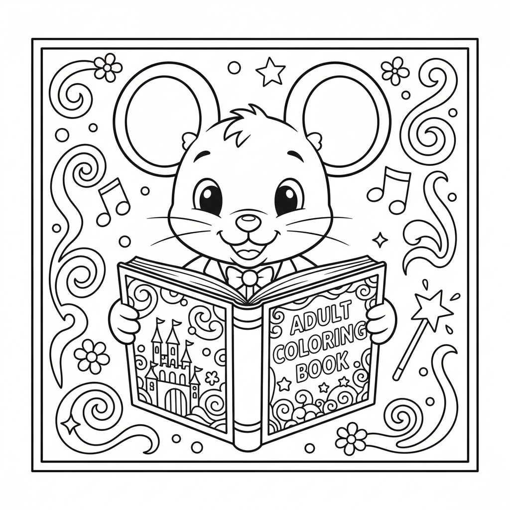 Coloriage livre coloriage adulte disney 4