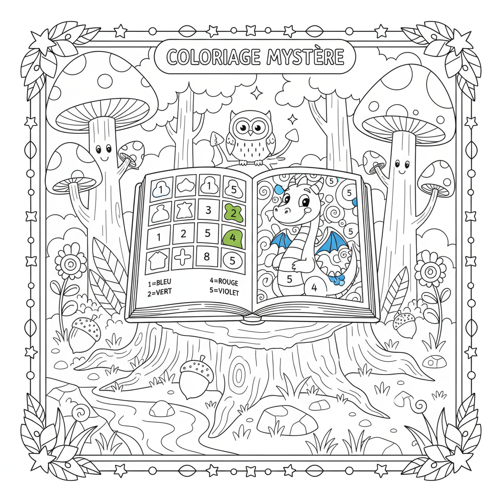 Coloriage livre coloriage adulte mystere 3