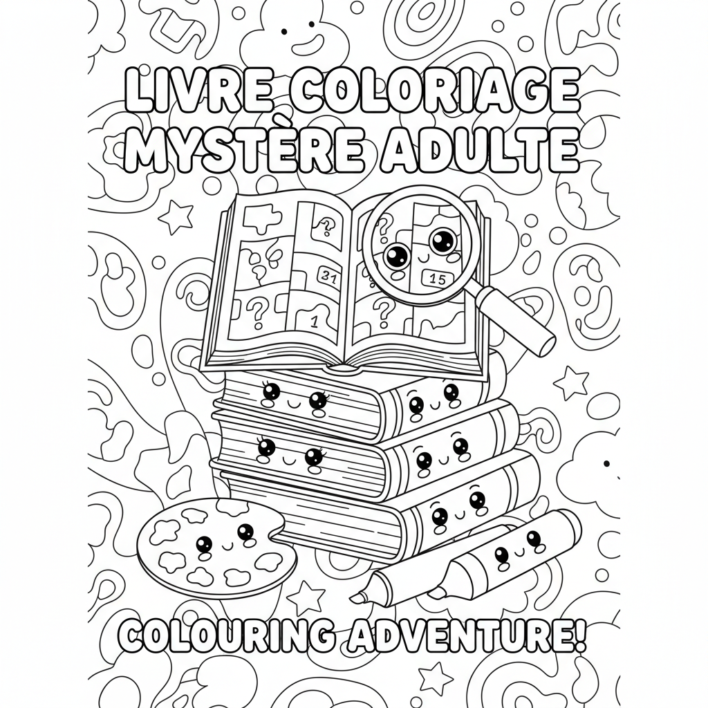 Coloriage livre coloriage mystere adulte 4