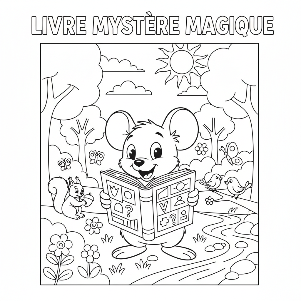Coloriage livre coloriage mystère disney 3