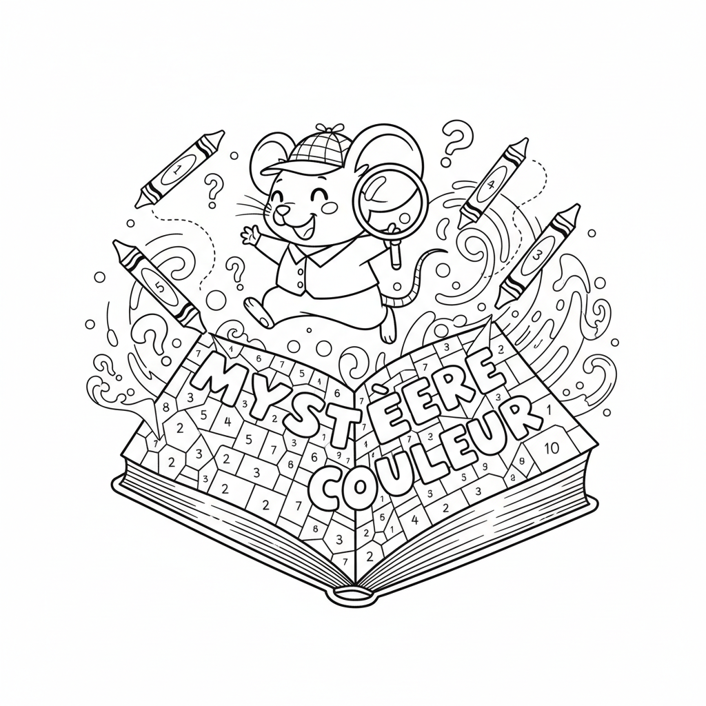 Coloriage livre coloriage numéroté adulte 5