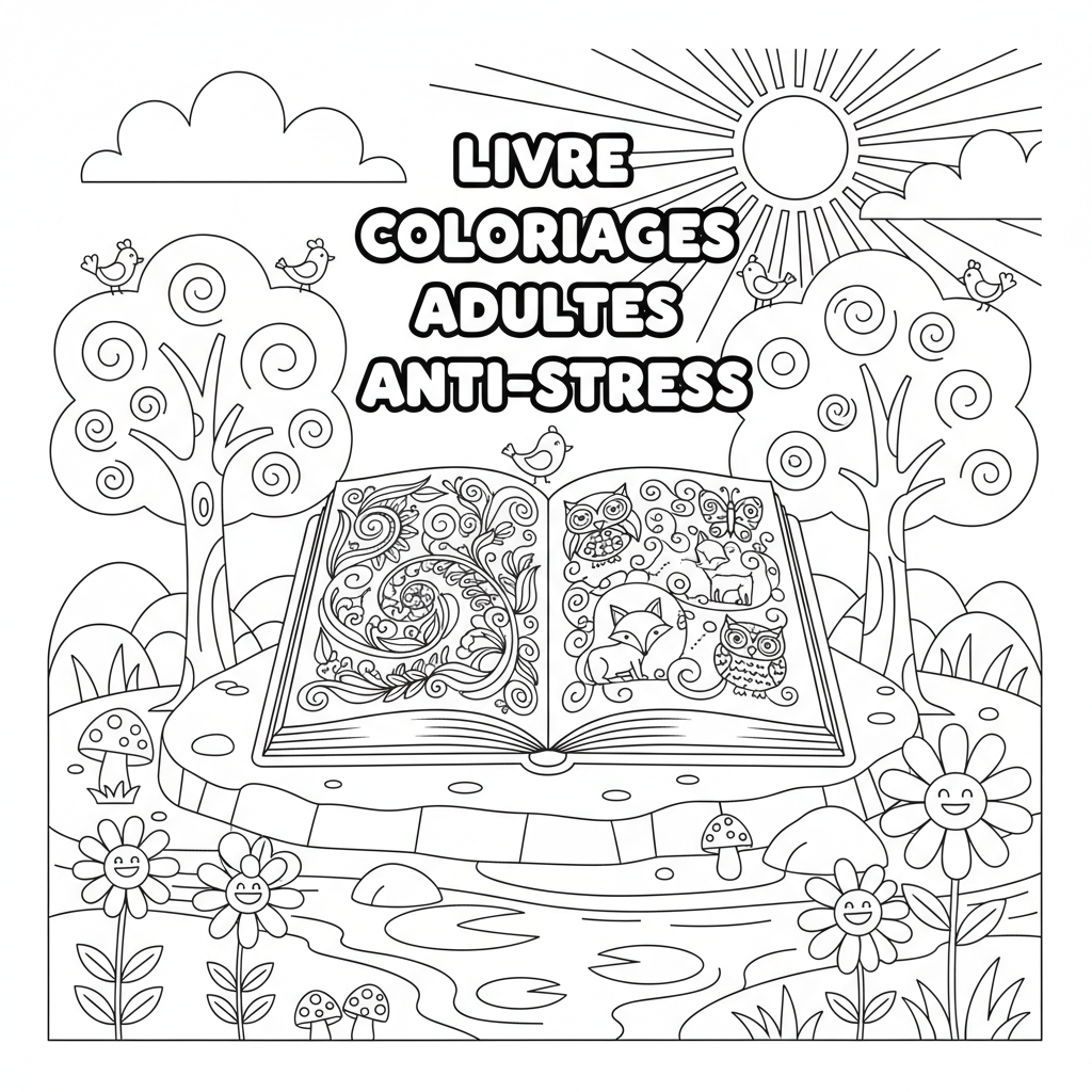 Coloriage livre coloriages adultes 3