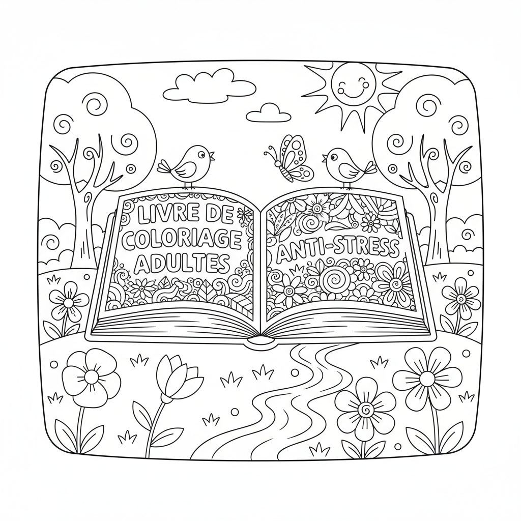 Coloriage livre de coloriage adultes 3