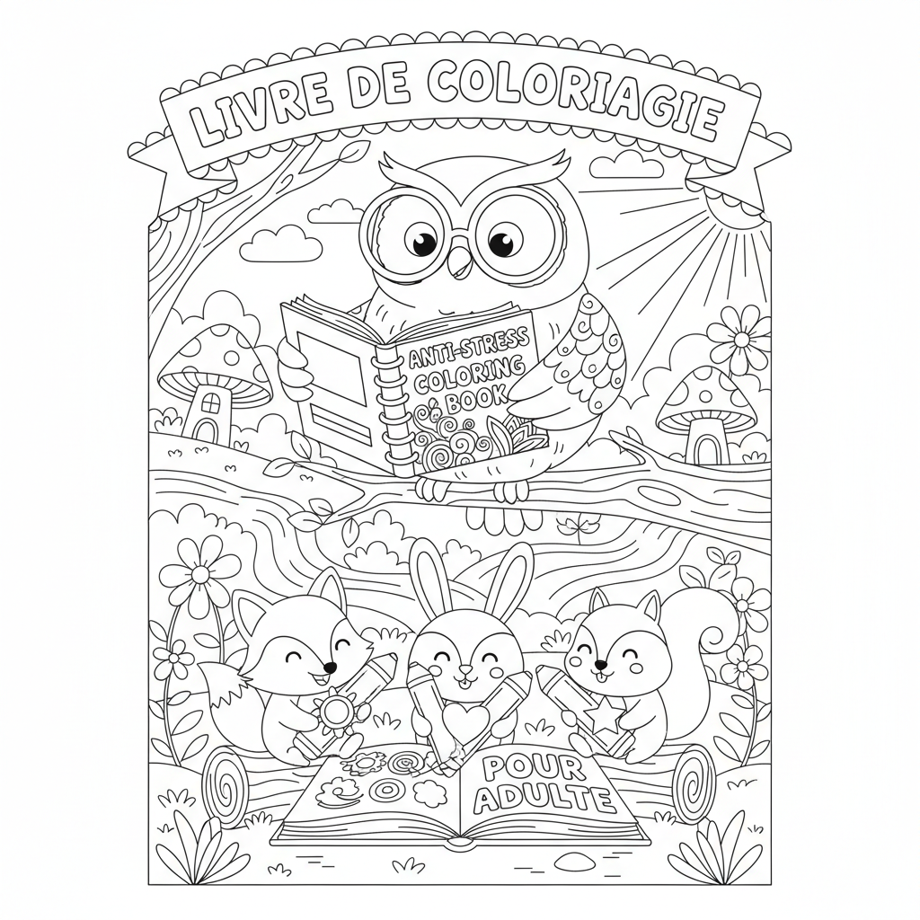 Coloriage livre de coloriage anti stress pour adulte 3