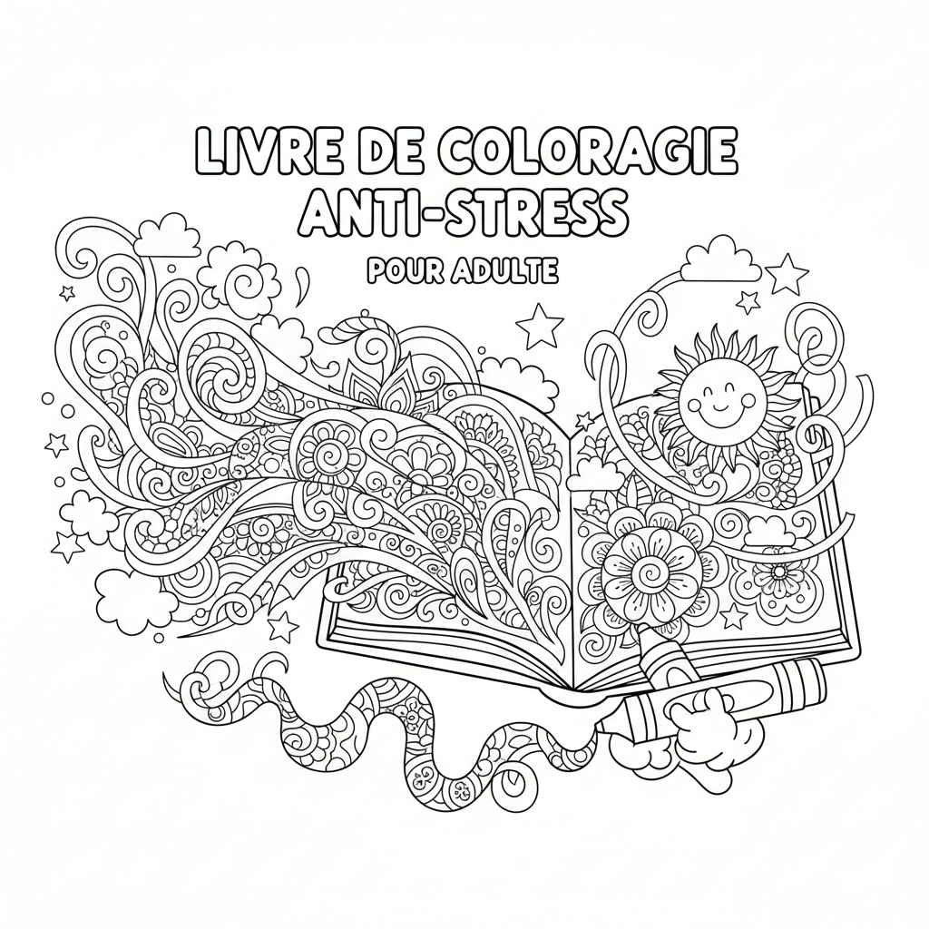 Coloriage livre de coloriage anti stress pour adulte 5