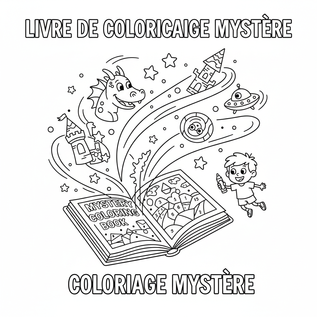 Coloriage livre de coloriage mystere 5