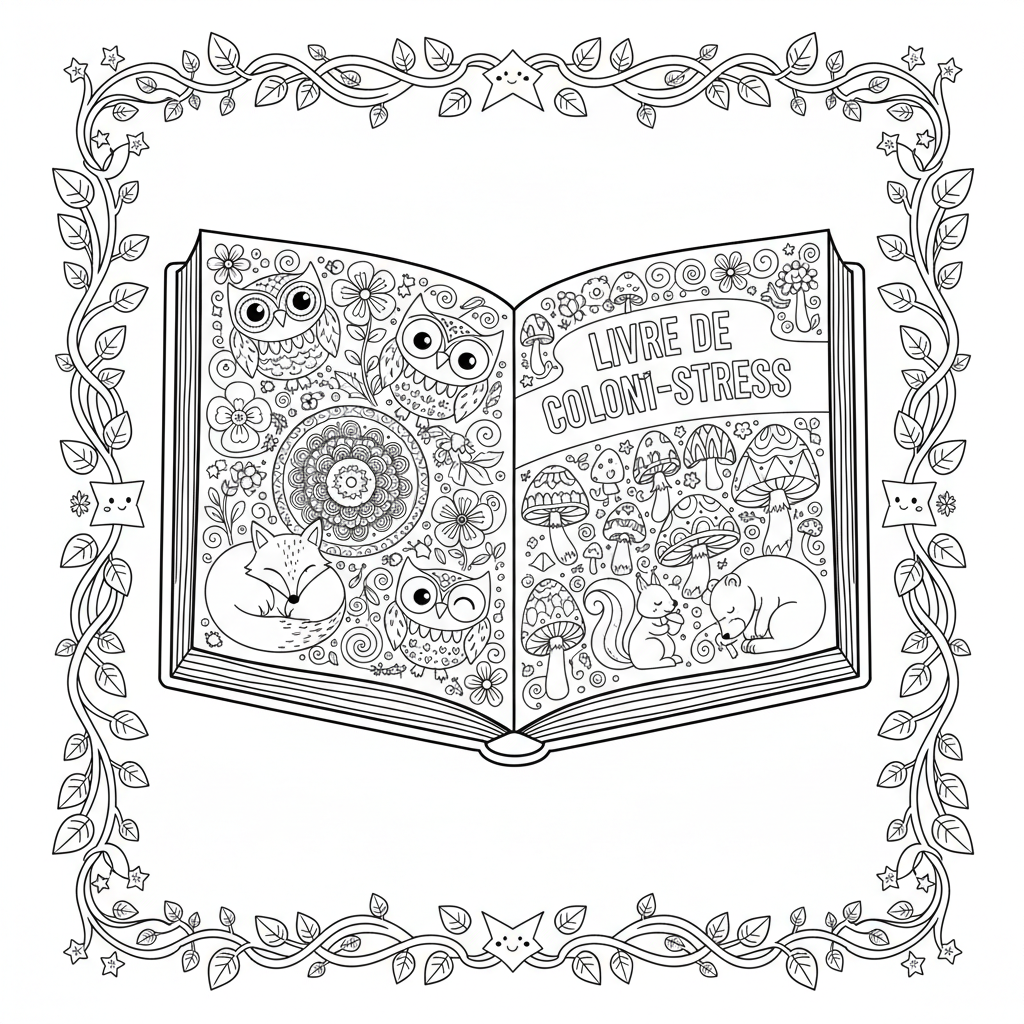 Coloriage livre de coloriage pour adulte anti-stress 2