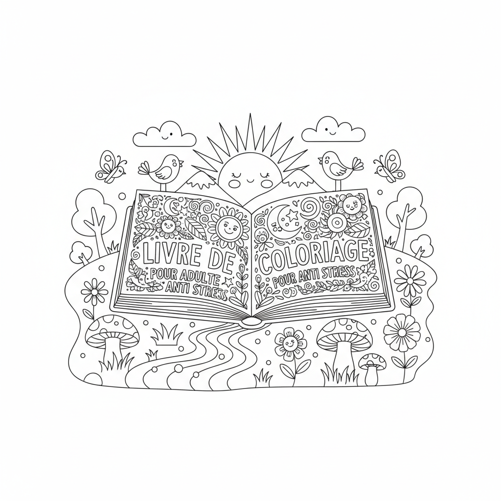 Coloriage livre de coloriage pour adulte anti stress 3