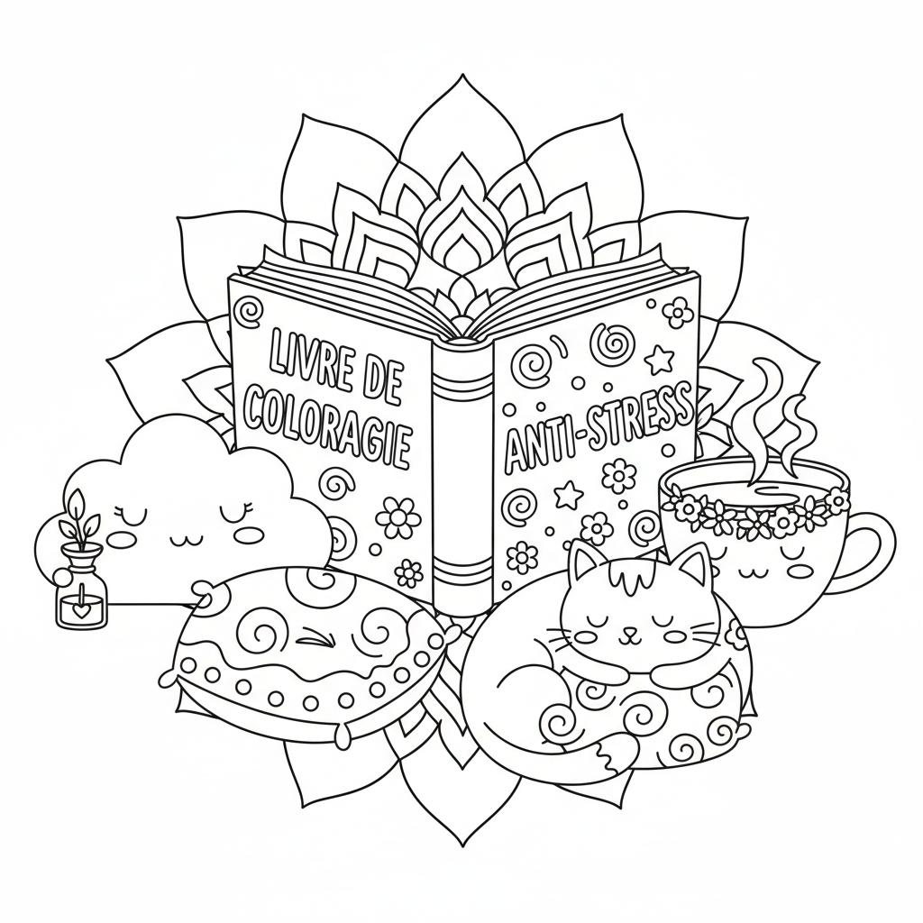 Coloriage livre de coloriage pour adulte anti stress 4