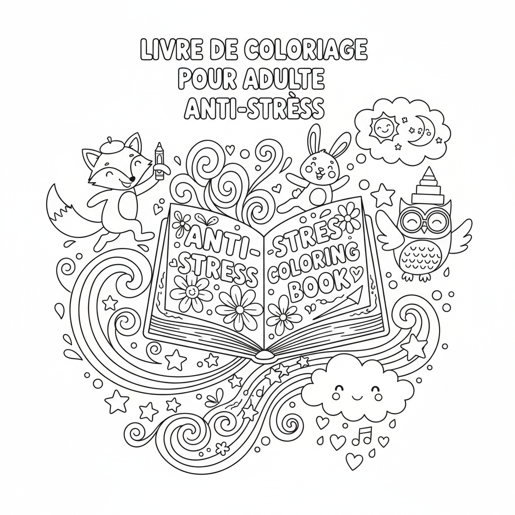 Coloriage livre de coloriage pour adulte anti stress 5