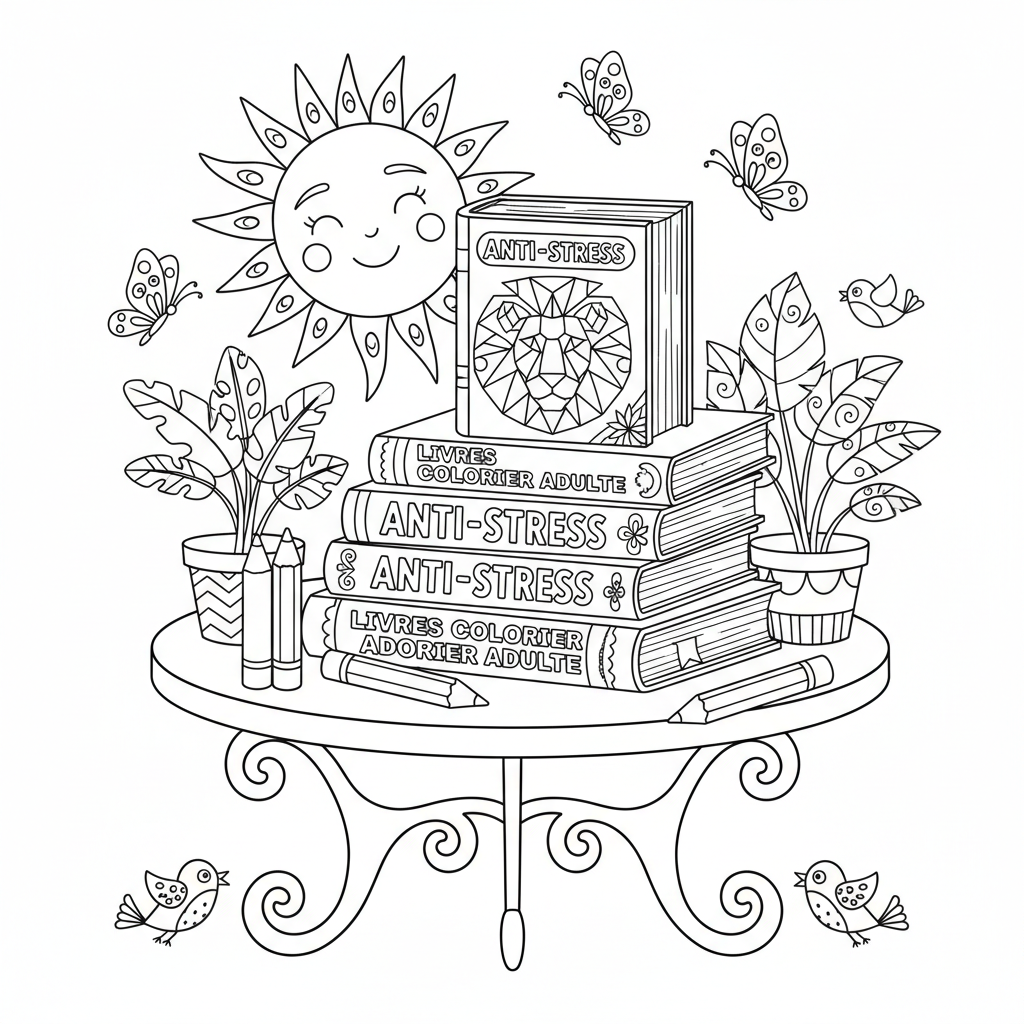 Coloriage livres coloriage adulte 2