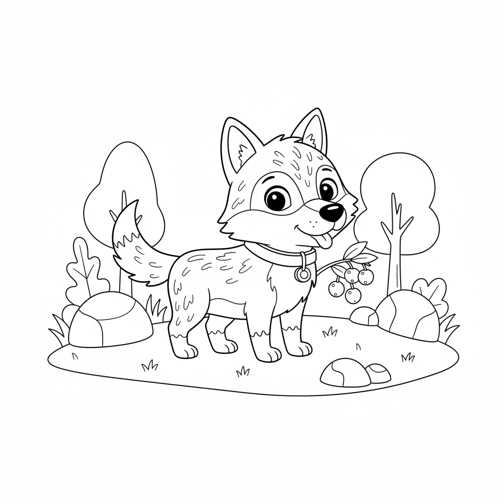 Coloriage loup coloriage 2