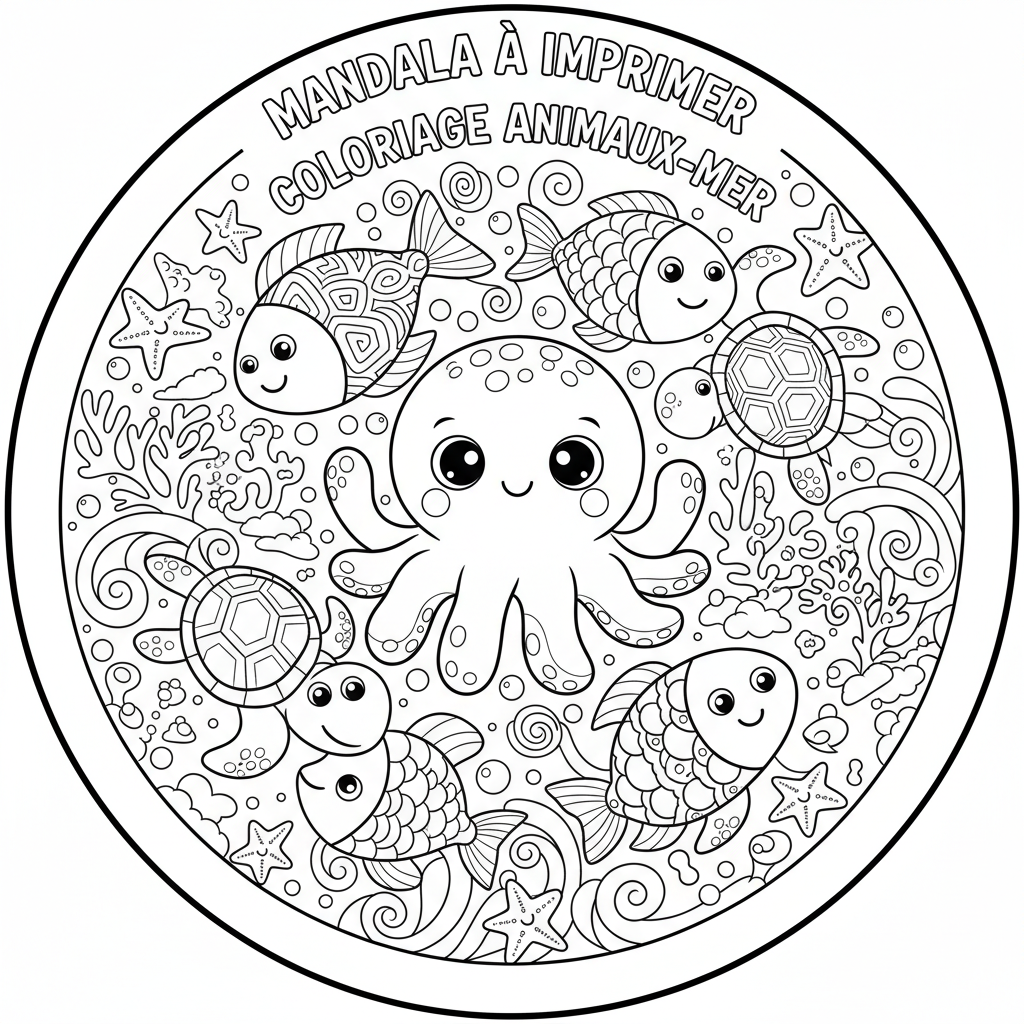 Coloriage mandala a imprimer coloriage 4