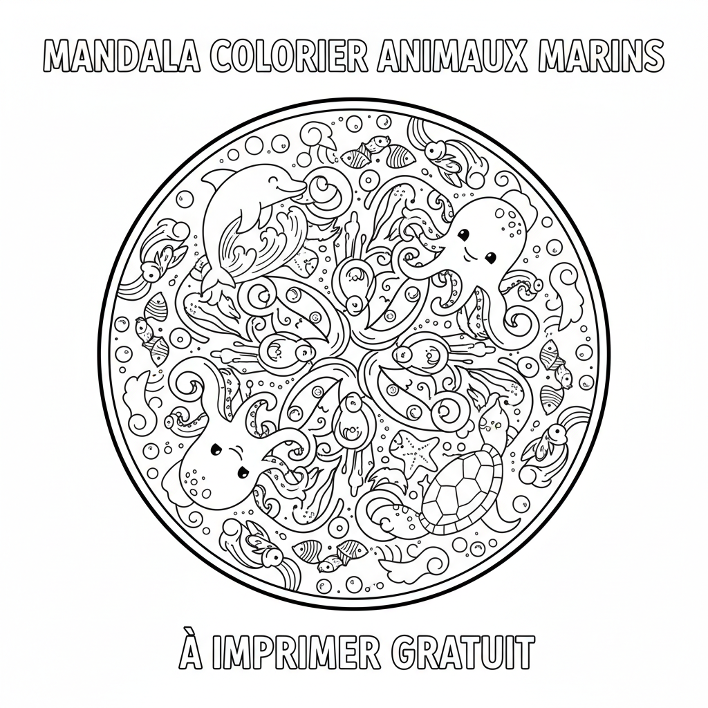 Coloriage mandala coloriage à imprimer gratuit 5