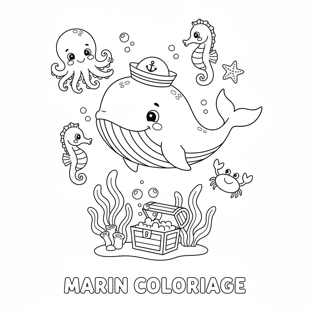 Coloriage marin coloriage 2