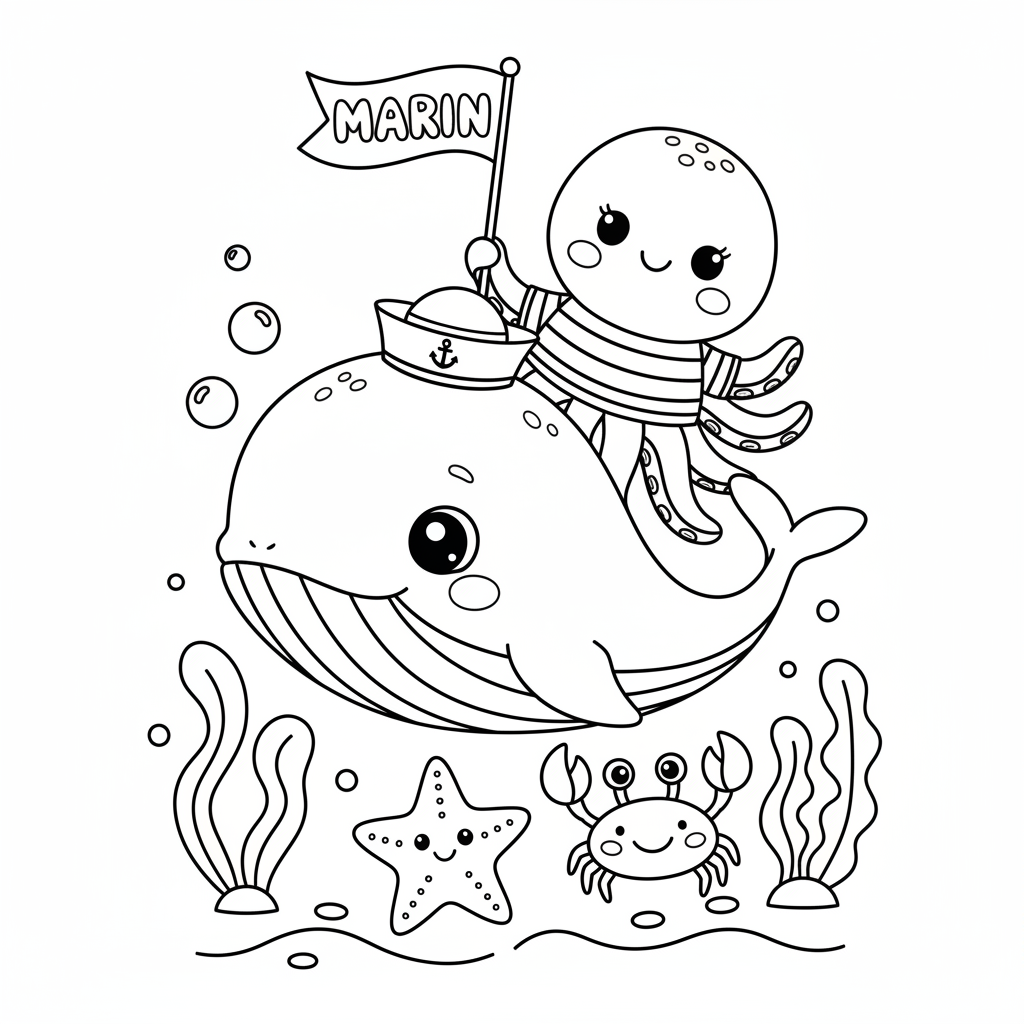 Coloriage marin coloriage 4