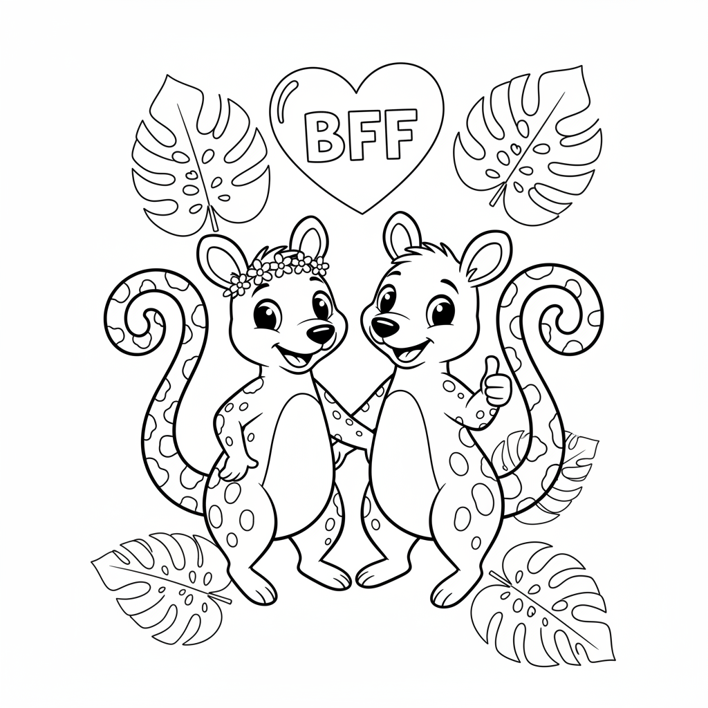 Coloriage marsupilami coloriage 4