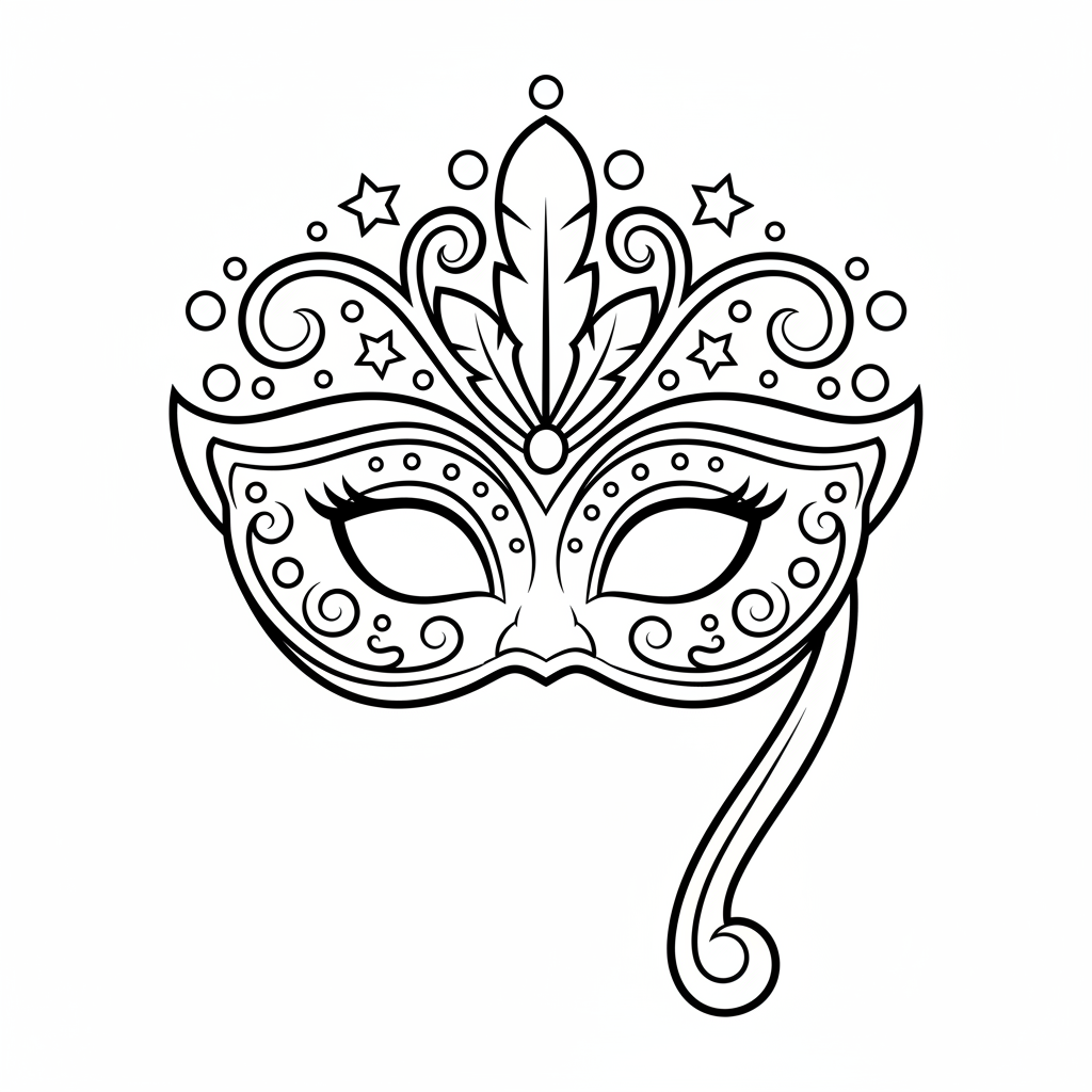 Coloriage Masques Coloriage Gratuit à Imprimer