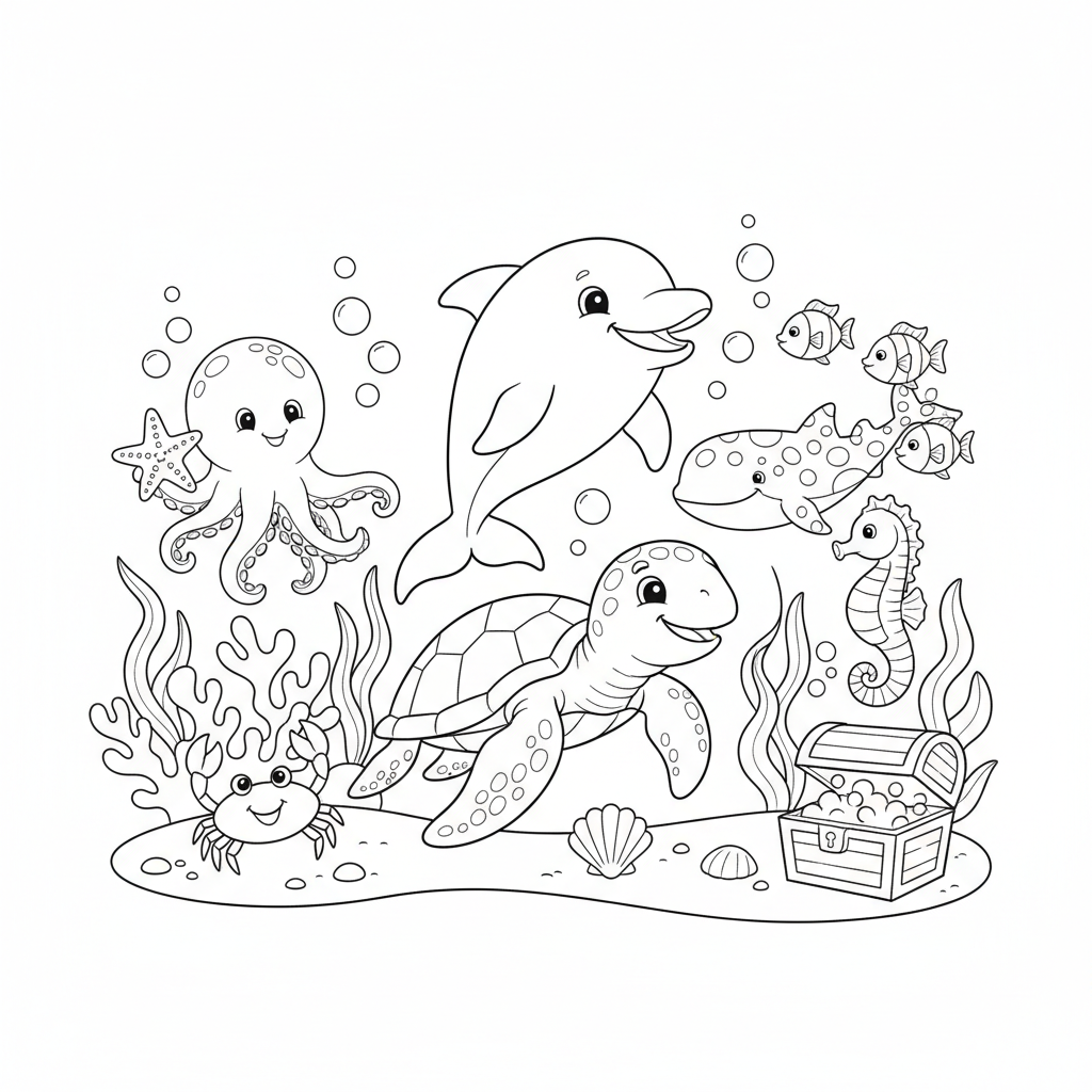 Coloriage mer coloriage 2