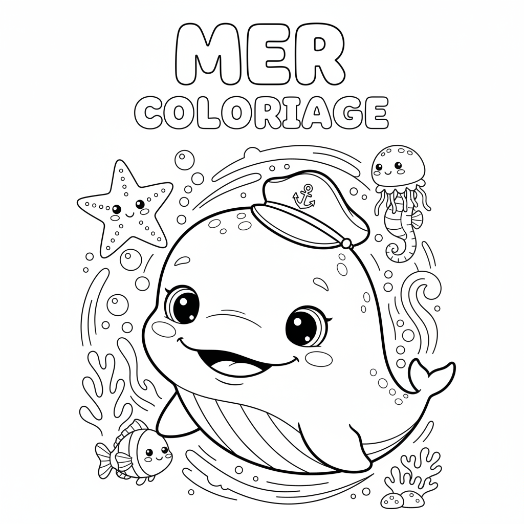 Coloriage mer coloriage 4