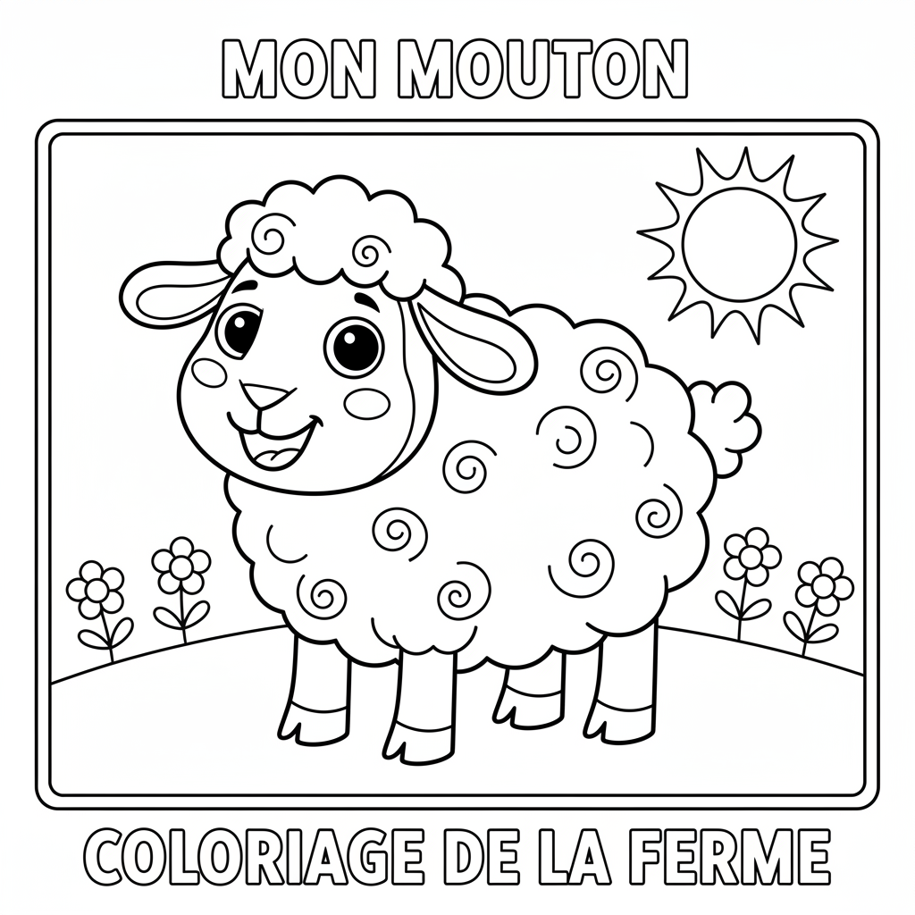 Coloriage mouton coloriage