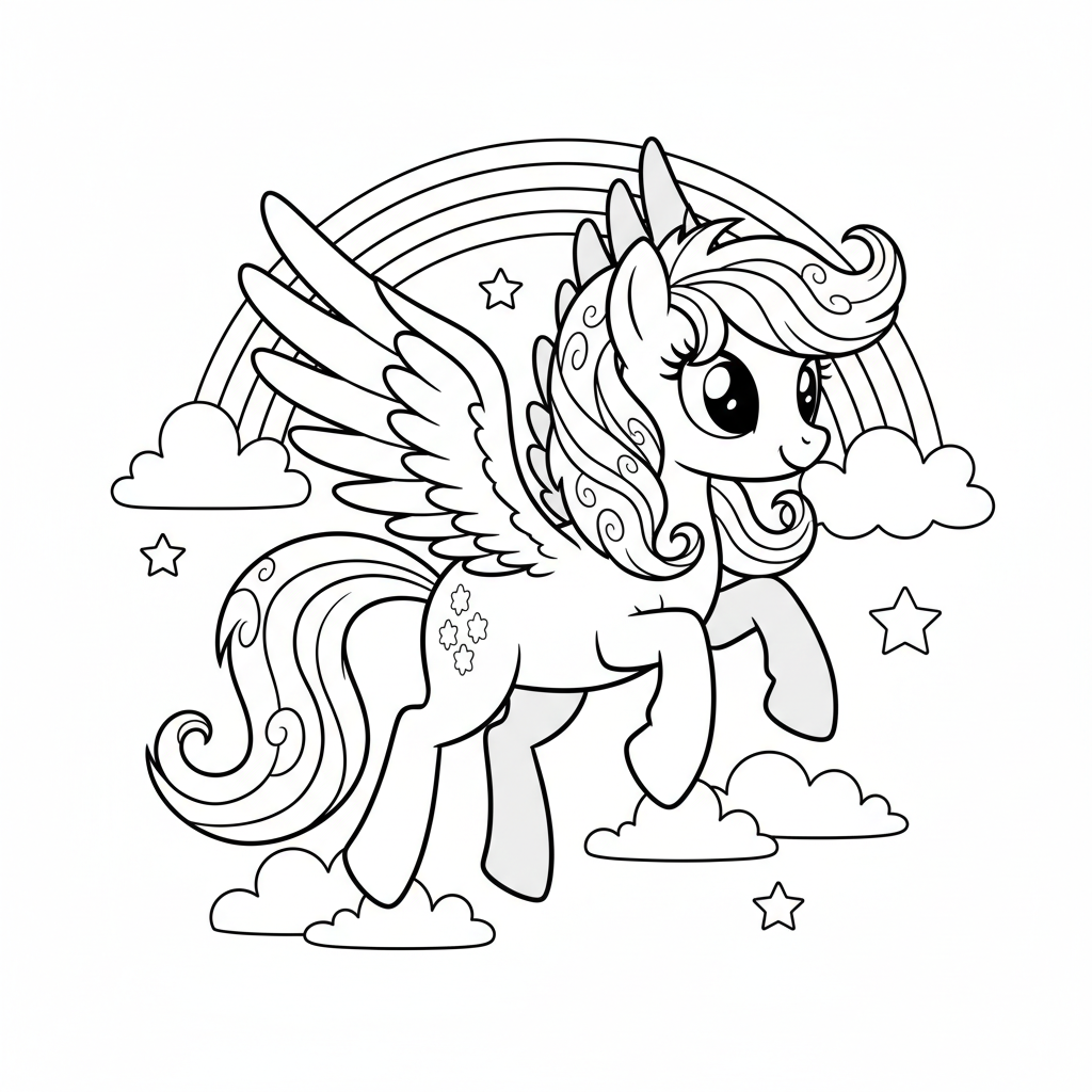 Coloriage my little pony coloriage 5