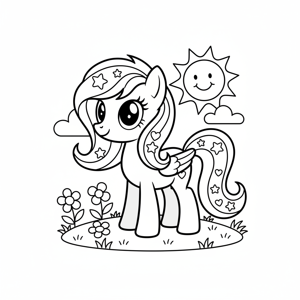 Coloriage my little pony coloriage à imprimer