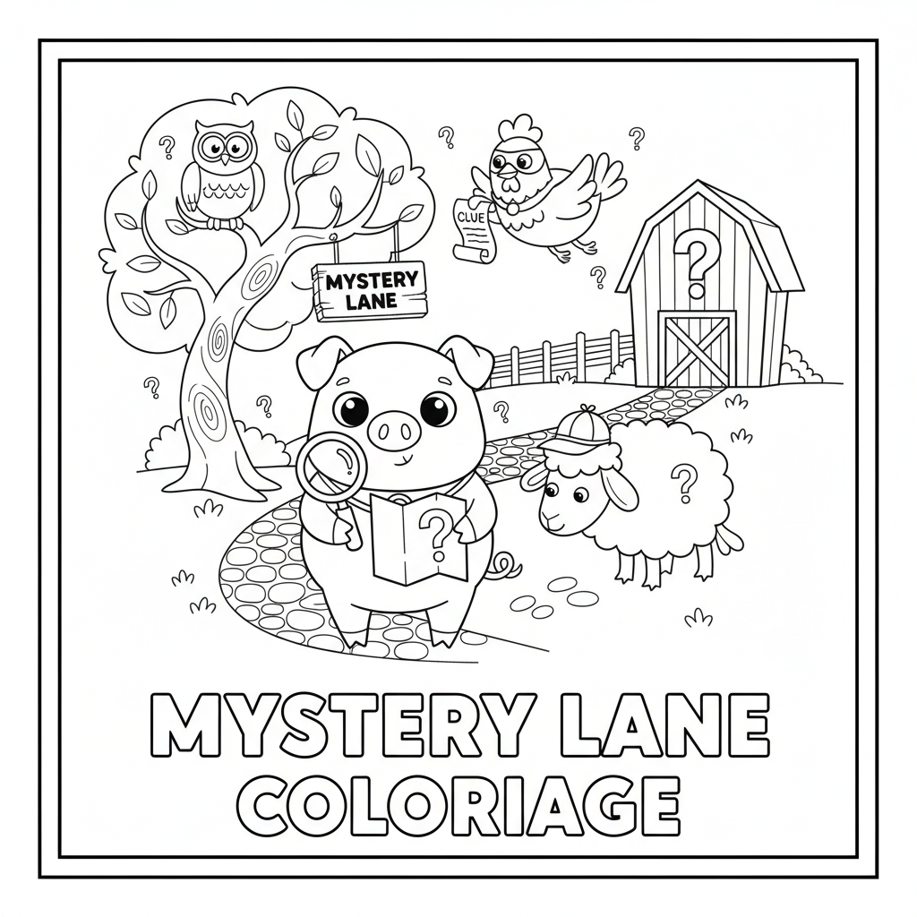Coloriage mystery lane coloriage
