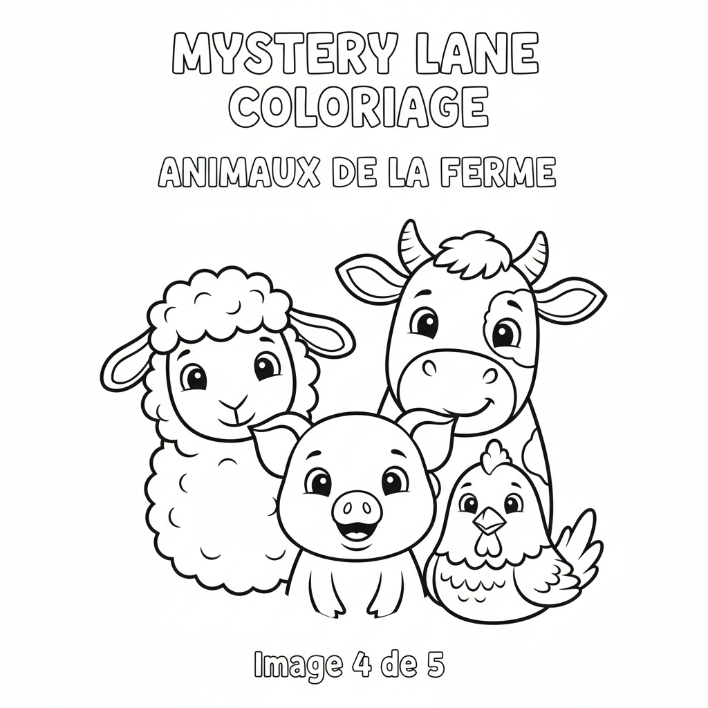 Coloriage mystery lane coloriage 4