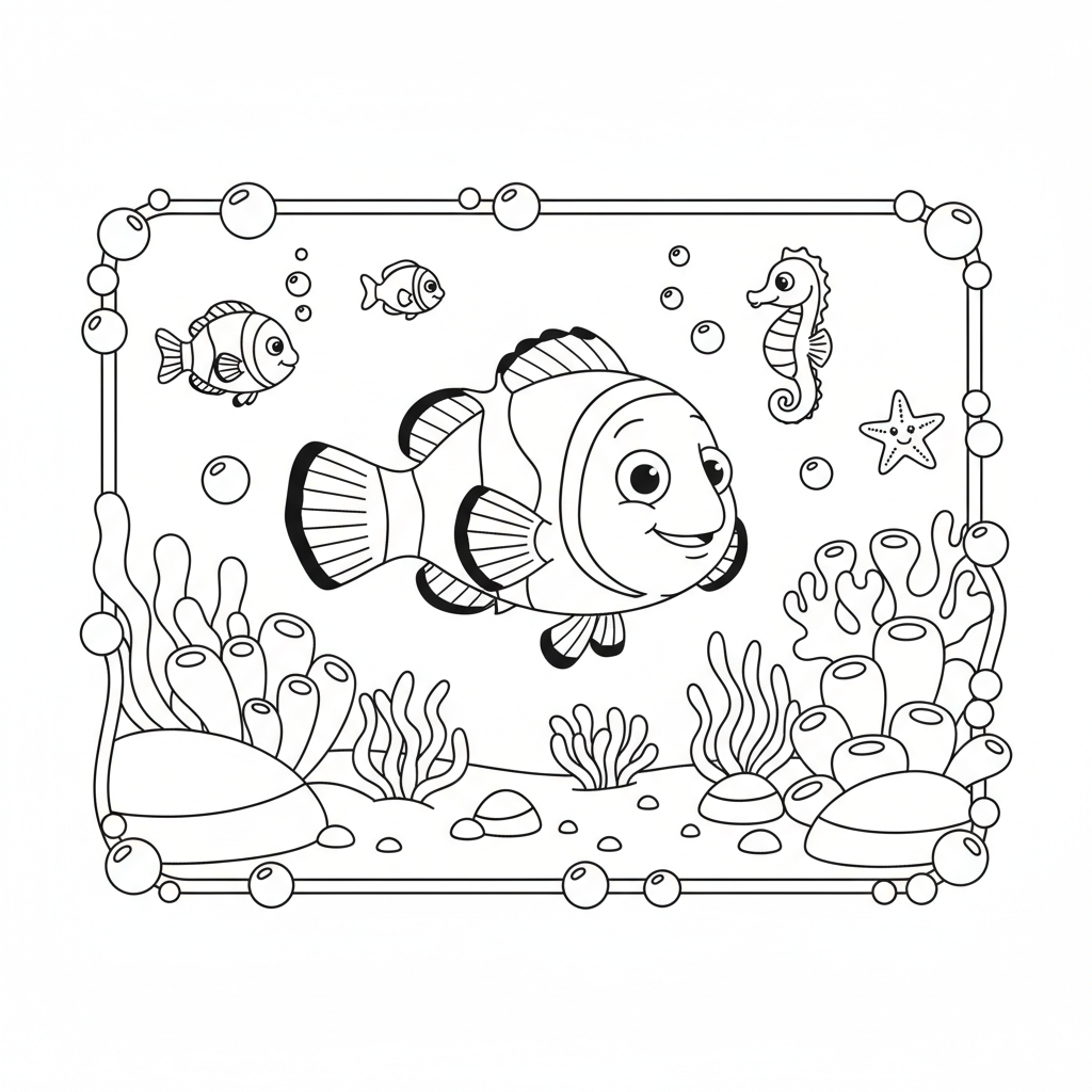 Coloriage nemo coloriage 2