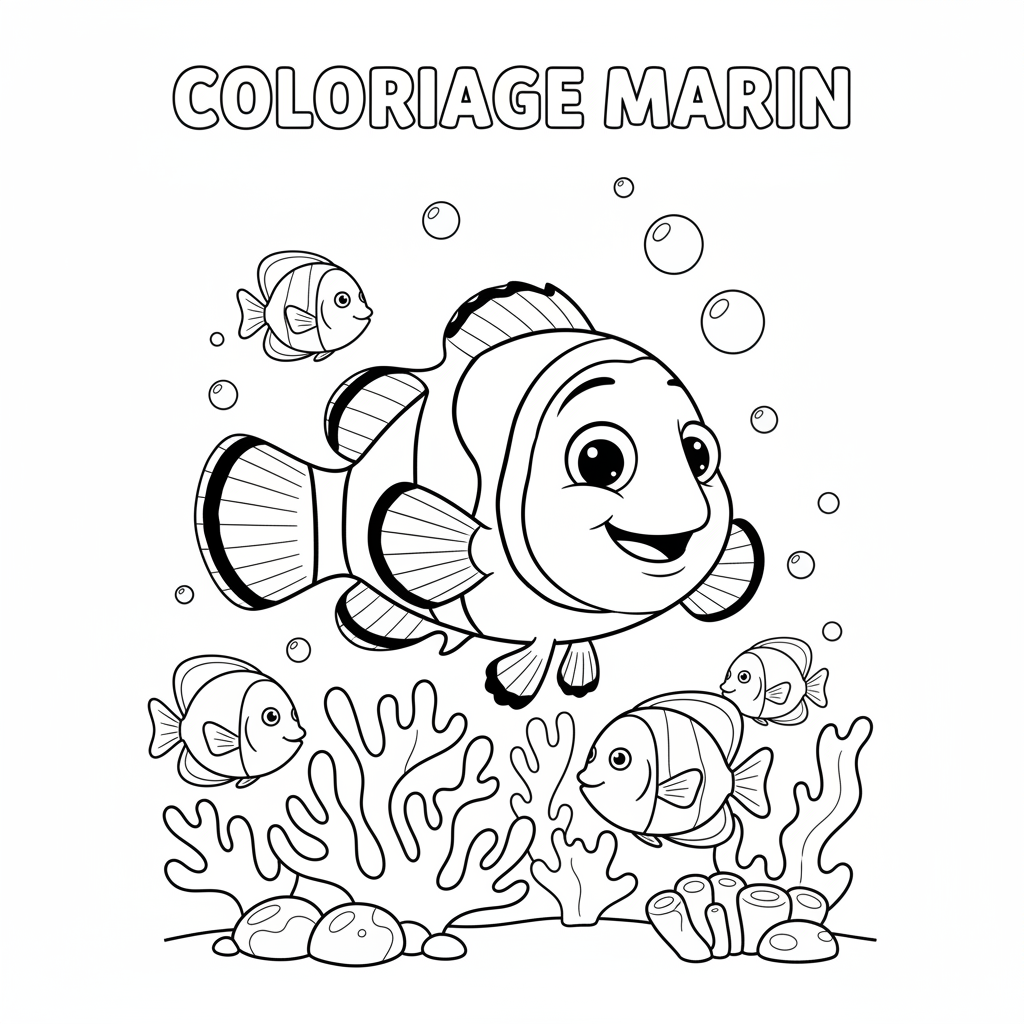 Coloriage nemo coloriage 5